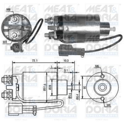 Solenoid Switch, starter